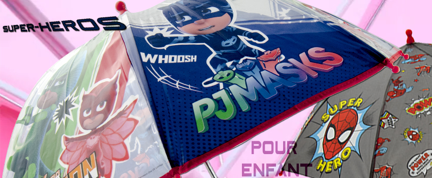 Ombrello con super eroi da bambino